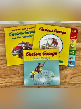 Kids Book Bundle - Curious George 3 Books